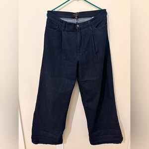 Banana Republic Dark Blue Wide-Leg Jeans
